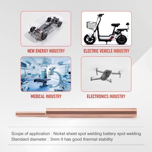 Xuzxinze Welding Needle 3mm Alumina Copper Rod 8-Pack for Mobile Battery — view 4
