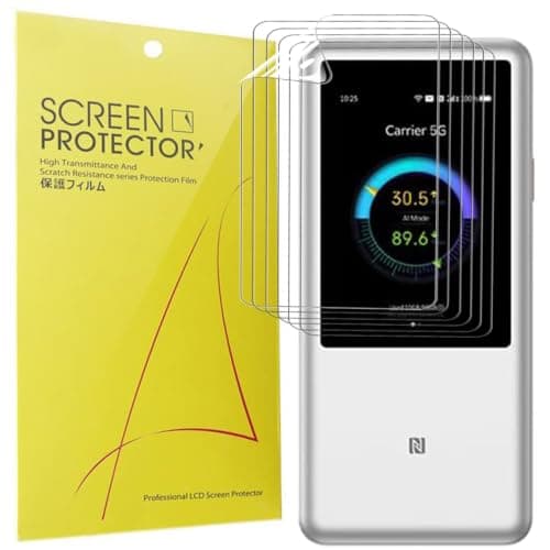 Lamshaw Compatible for ZTE U60 Pro (MU5250) Screen Protector, [6 Pack] Full Coverage TPU Clear Film Compatible with ZTE U60 Pro MU5250 5G Pocket Wi-Fi 7 Router (6 Pack)