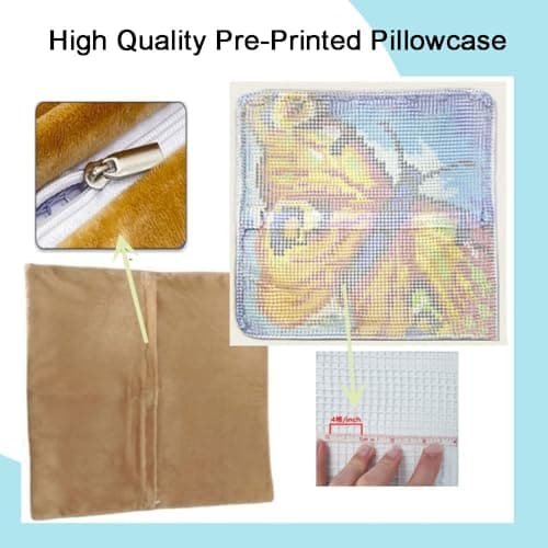 Taxpy Latch Hook Pillow Case Kits,Animal Penguin with Neck Gaiter 17X17Inch 3D DIY Latch Hook Cushion Cover Kit,Knitting Kits Cushion for Adults and Beginners Rug Making Kit for Starters — view 3