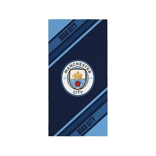 FOCO Officially Licensed Manchester City FC Dark Rayz Beach Towel