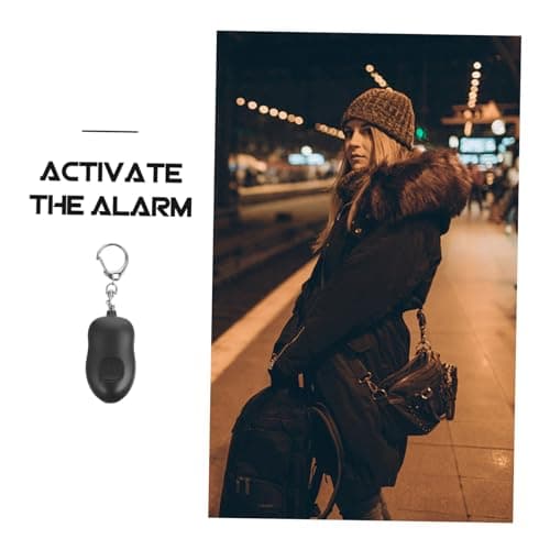 NUOBESTY Personal Emergency Alarm LED Flashlight for Women, Mini Safety Alarm with Smart Sos Siren, Portable Black Security Device for Outdoor and Travel Use — view 6