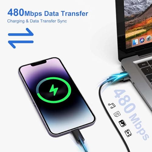 Multi USB Charging Adapter Cable Kit, USB C to Ligh-ting Adapter Box, Conversion Set USB A Type C Lightn-ing Micro Adapter Kit,60W Charging and Data Transfer Cable Kit Sim Tray Eject Tool Slots — view 5