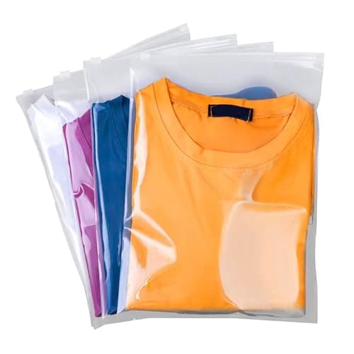 QISF 30 Pack Reusable Ziplock Bags for Clothes,40 x 50cm Large Plastic Hospital Bags,Travel Clothes Storage Bags,Clear Seal Bags Waterproof Luggage Organiser for Home Garment School(without Hole)