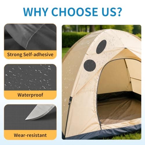 Skystuff 10x160cm Nylon Repair Patches, Waterproof Self-Adhesive for Tent — view 3