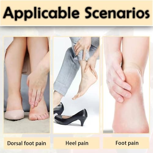 Achilles Tendonitis Socks, Breathable Ankle Compression Socks, Gel Heel Crack Prevention Moisturizing Sock for Tendonitis Bursitis and Dry Cracked Ligament Damage Sprained Relieve Pain (Brown,1 Pair) — view 5