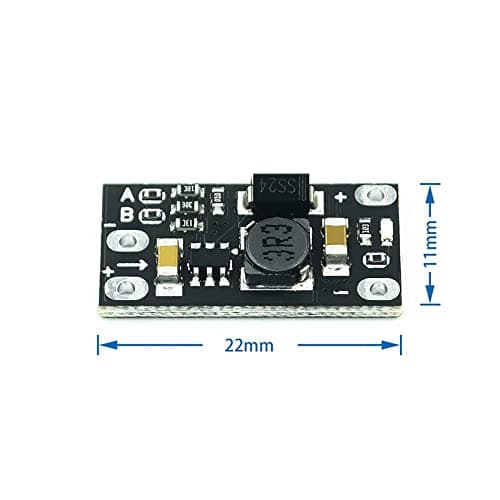 zalati Mini Boost Module 10pcs DC-DC 3.7V to 5-12V Step Up Board Power Converter with LED Indicator — view 5