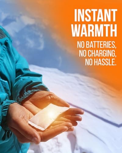 FERRIS | Air Activated Hand Warmers (10 Pack) | Up to 10 Hours Safe, Odourless Heat | Disposable Pocket & Hand Heat Packs for Cold Weather, Outdoor Sports, Camping, Hiking, Skiing & Winter Activities — view 6