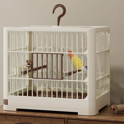 Small Bird Travel Cage, The Lightweight Small Birds Starter Kit with Birdcages and Accessories for Parakeets, Parrotlets, Parrots, Lovebirds, 30x23x26cm — view 4
