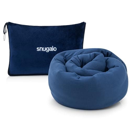 Snugalo Travel Pillow- 2 in 1 Probably the most versatile pillow in the world ! Ultra soft & Breathable 100% Bamboo Rayon Luxury material | neck pillow for travel | travel pillow for airplane