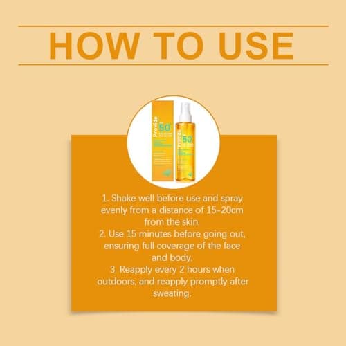 Sunscreen Spray Mist, UV Defense Shield, Outdoor Protection with Quick Absorb, Body Hydration with Lightweight Texture, Cosmetic Accessory, Travel Beauty Aid for Camping Hiking Fishing Running Cycling — view 6