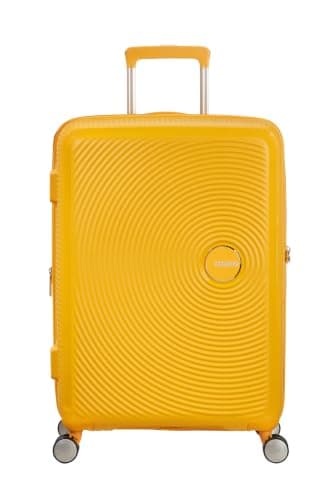 American Tourister Soundbox - Hard Shell Suitcase 67 cm Medium - Trolley Suitcase with 4 wheels, TSA Lock, Expandable & Light - 71.5/81 L - Yellow (Golden Yellow) — view 2