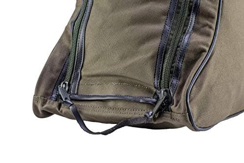 JACK PYKE Walking Boot Bag for Adults – Heavy Duty Cotton Canvas, Durable Boot Storage with Wipe Clean Base, Double Zips & Carry Handle – Hiking & Outdoor Travel Gear - Green — view 5