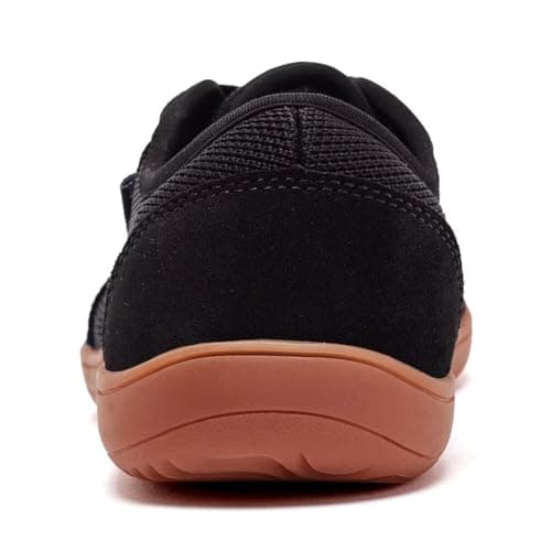 HOBIBEAR Unisex Wide Barefoot Shoes for Men Women Outdoor Trail Running Minimalist Walking Shoes Lightweight and Breathable(Black Brown,9 UK) — view 5