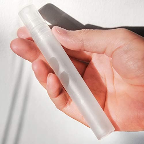 FiveSeasonStuff 5 Piece 10ml Mini Fine Mist Spray Bottle for Perfume Face Hydration Toner Frosted Plastic Atomiser Air Travel Size Refillable and Reusable — view 5