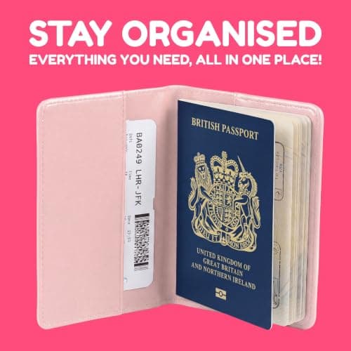 Disney Aristocats Cat Eiffel Tower Pink Travel Accessory Passport Holder for Holidays, Airport — view 4