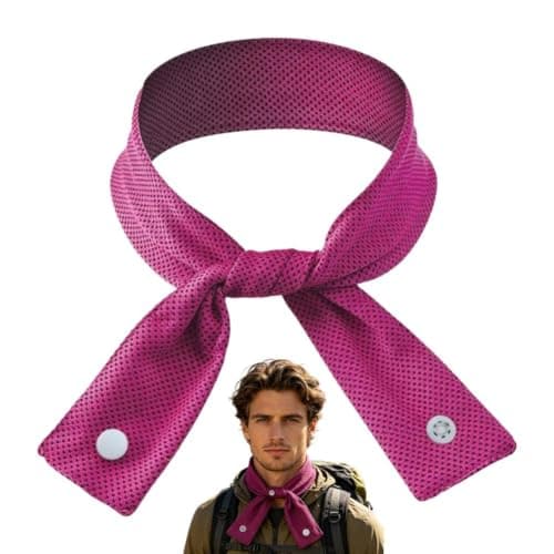 Cooling Towels for Neck,Reusable Microfibre Instant Cooling Scarf with Snap Button,Soft Breathable Reusable Scarf Head Band for Gym Running Cycling Hiking and Heat Relief