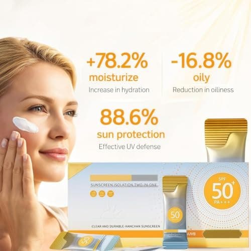 50 Pack Mini Sunscreen Travel Size,Sunscreen SPF 50 Sun Cream,Lightweight — view 6