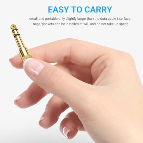 2Pcs 6.5mm to 3.5mm Audio Adaptor, Headphone Jack Aux Converter Plug — view 6