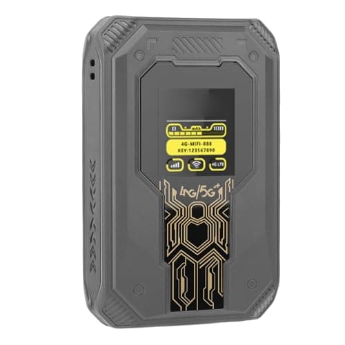 Ejoyous Mobile WiFi Hotspot, 4G Mobile Router with SIM Card Slot, 300Mbps 2.4GHz Portable Hotspot, 4000mAh Rechargeable Battery, Time Display, Travel Business Trip Outdoor Use — view 5