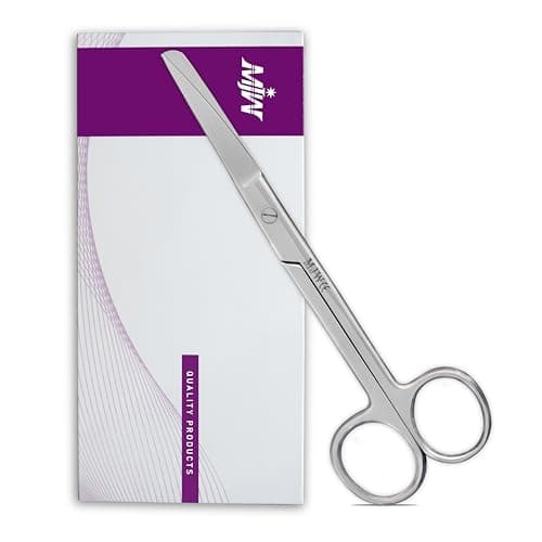Utility Blunt Nursing Scissors First aid All-Purpose Instrument Sharp Blunt 15.5 cm Stainless Steel Dressing Scissor Autoclavable for Home Use