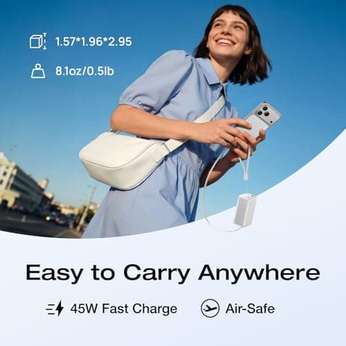 EcoFlow Power Bank 10000 mAh 45 W with 70 cm Integrated Retractable Cable — view 3