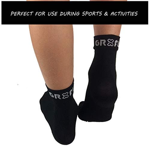 Short Compression Socks for Men & Women – Ankle Support Socks for Running, Sport & Everyday Wear | Lightweight Arch & Foot Support Socks for Comfort & Recovery – 1 Pair S/M — view 4
