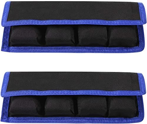 Selens 2Pcs DSLR Camera Holder Case Pouch Bag (4 Pocket), Blue