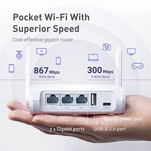GL.iNet GL-SFT1200 Opal AC1200 Dual Band Travel Router OpenWrt VPN — view 4