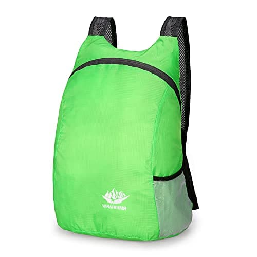 Fiorky Ultra Lightweight Foldable Backpack, Nylon Outdoor Backpack Waterproof Camping Survival Bag Outdoor Sport Daypack Travel Bag for Men Women for Climbing Trekking Walking Hiking Biking