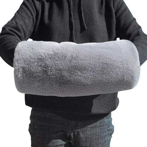 Mwqpgyh 38x20cm Hand Muffs Faux Muff For Warming Hand In Winter, Warming Pouch Pocket Hands Heater Heating Bag Warm Gloves Mitts Men Women Elderly, Fuzzy Furry Plush Muffler, Wrist Hand Warmer Gloves
