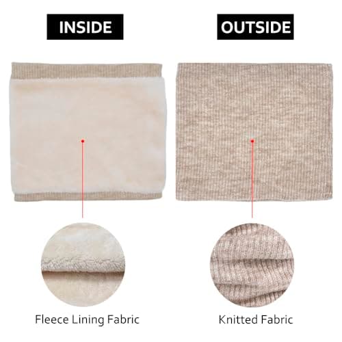 I Kua Fly Snoods for Men Women Unisex Winter Neck Warmer Knitted Scarf — view 3