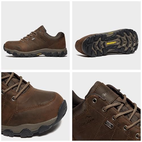 Peter Storm Men’s Lindale Walking Shoes with High Traction Rubber Sole for All Seasons, Durable Leather Uppe (Brown, UK Footwear Size System, Adult, Men, Numeric, Medium, 10) — view 6