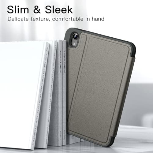 JETech Folio Case for iPad mini A17 Pro/6th Gen (2024/2021), Space Gray — view 4
