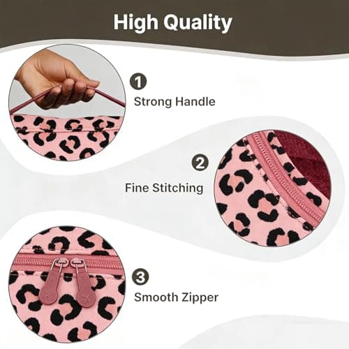 Medium Packing Cubes 6 PCS, 30x28x12CM Same Size Suitcase Organiser Bags, Mesh Packing Cubes for Suitcases Medium Set Only (Leopard Print, 6 x M) — view 5