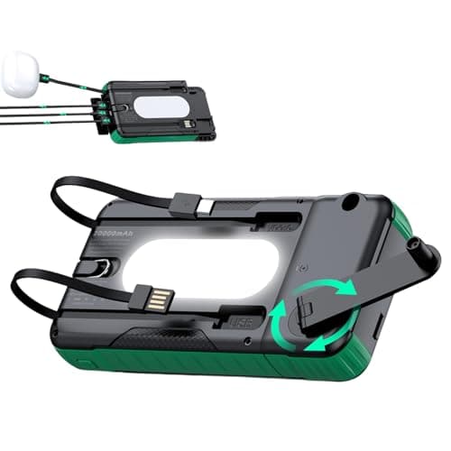 Solar Charger Power Bank Waterproof Survival Equipment