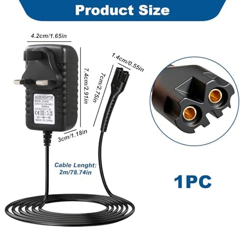 4V 2A Clippers Charger for WAHL 5 Star Magic Clip 8148 8164 8504 8591 1919 — view 5