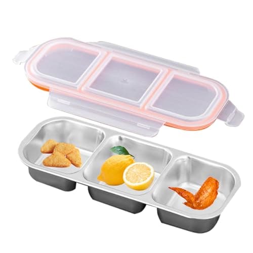 Snack Pack Containers Food-Grade Stackable Multi Compartment Divider