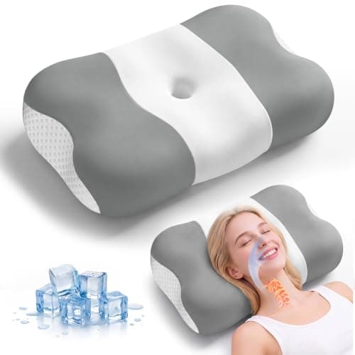 VYLEE Memory Foam Pillow, Neck Pillow, Ergonomic Pillow, Cervical Pillow