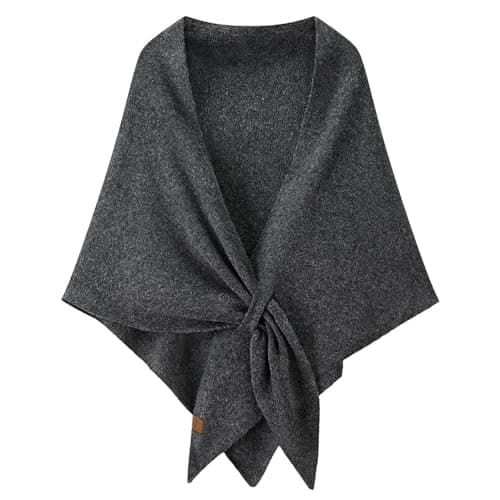 Ladiery Triangular Pashmina Wraps for Women, Premium Spring Autumn Winter Knitted Shawl, Soft Warm Scarf for Travel Party Daily Wear Gift