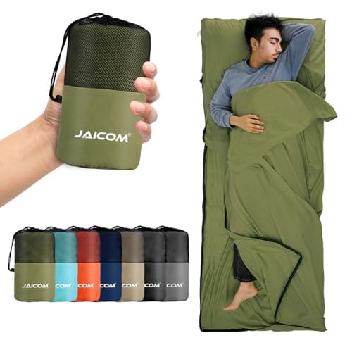 JAICOM Sleeping Bag Liner, Ultralight Travel Sheets, Soft & Portable