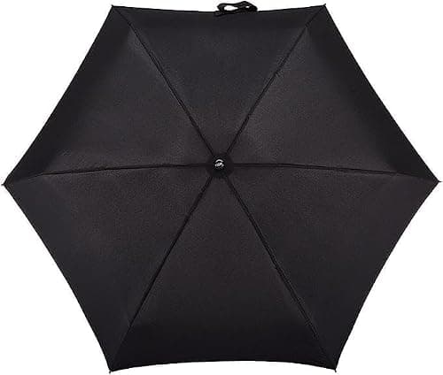 HOVUK Black Windproof Compact Umbrella 2 Pack, Foldable Travel Stick Umbrella for Men Women, Waterproof UV Protection, Strong Steel Frame, Lightweight & Portable for Rain or Sun — view 5