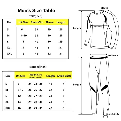 Muezna Men’s Long Johns Thermal Underwear Set, Top and Bottom Underwear Base Layer Soft Fleece Lined Burgundy — view 6