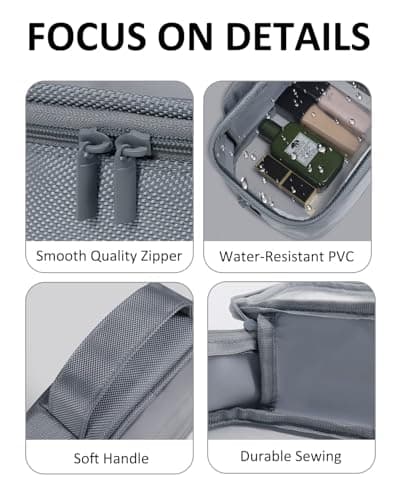Moyad Clear Wash Bag with Handle TSA Approved Airport Security Pouch — view 3