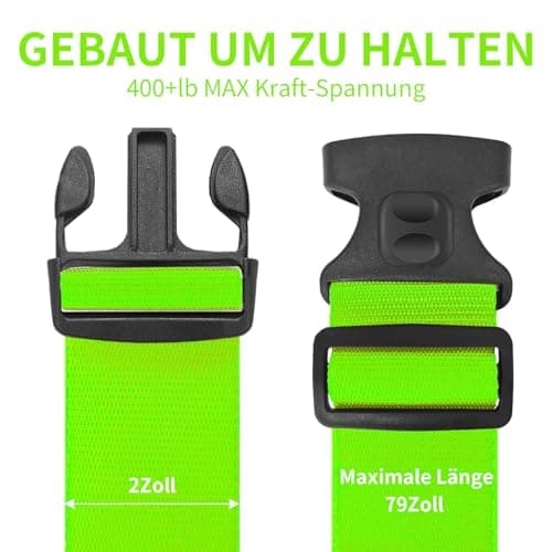 Set of 4 Luggage Straps for Travel Suitcase Luggage Strap Set (Orange + Blue + Green + Pink) — view 3