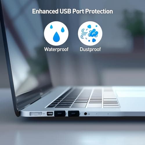Cable Matters 20-Pack USB Port Covers, USB Dust Plug, Black — view 2
