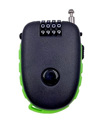 Bosvision Ultra-Secure 4-digit Combination Lock with 90cm Retractable Cable for Bike, Ski, Snowboard and Stroller
