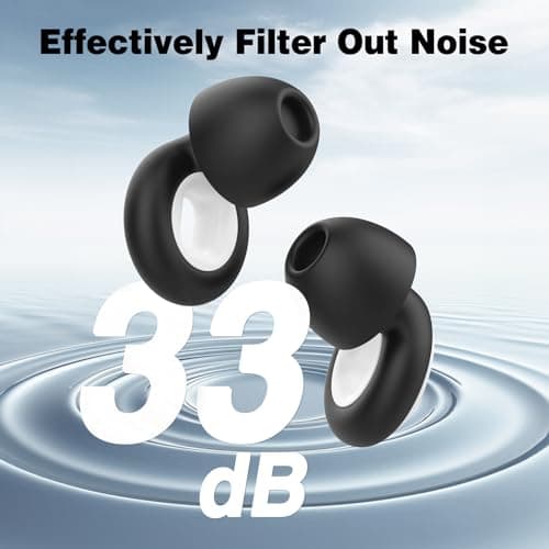 NEXAVIBE 2 Pairs 33dB Wind Reduction Silicone Earplugs for Motorcycle — view 2