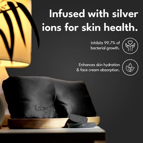 Longevity 100% Mulberry Silk Eye Mask for Sleeping — view 6