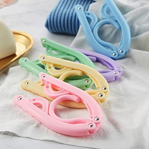 12 Pcs Travel Folding Hanger Household Multifunctional Portable Hanger for Holiday Camping, Indoor and Outdoor Use — view 4