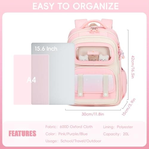 Tanou Girls Backpack Ergonomic School Bag Girl Children's Backpacks Cute — view 4
